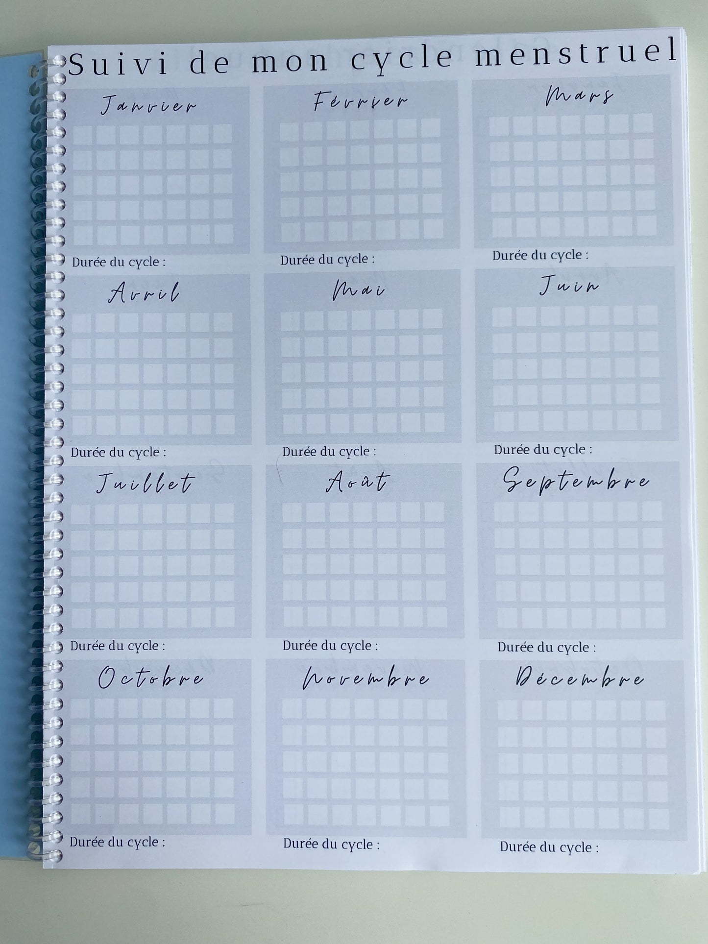 Agenda non daté (perpétuel) - Pastel rose