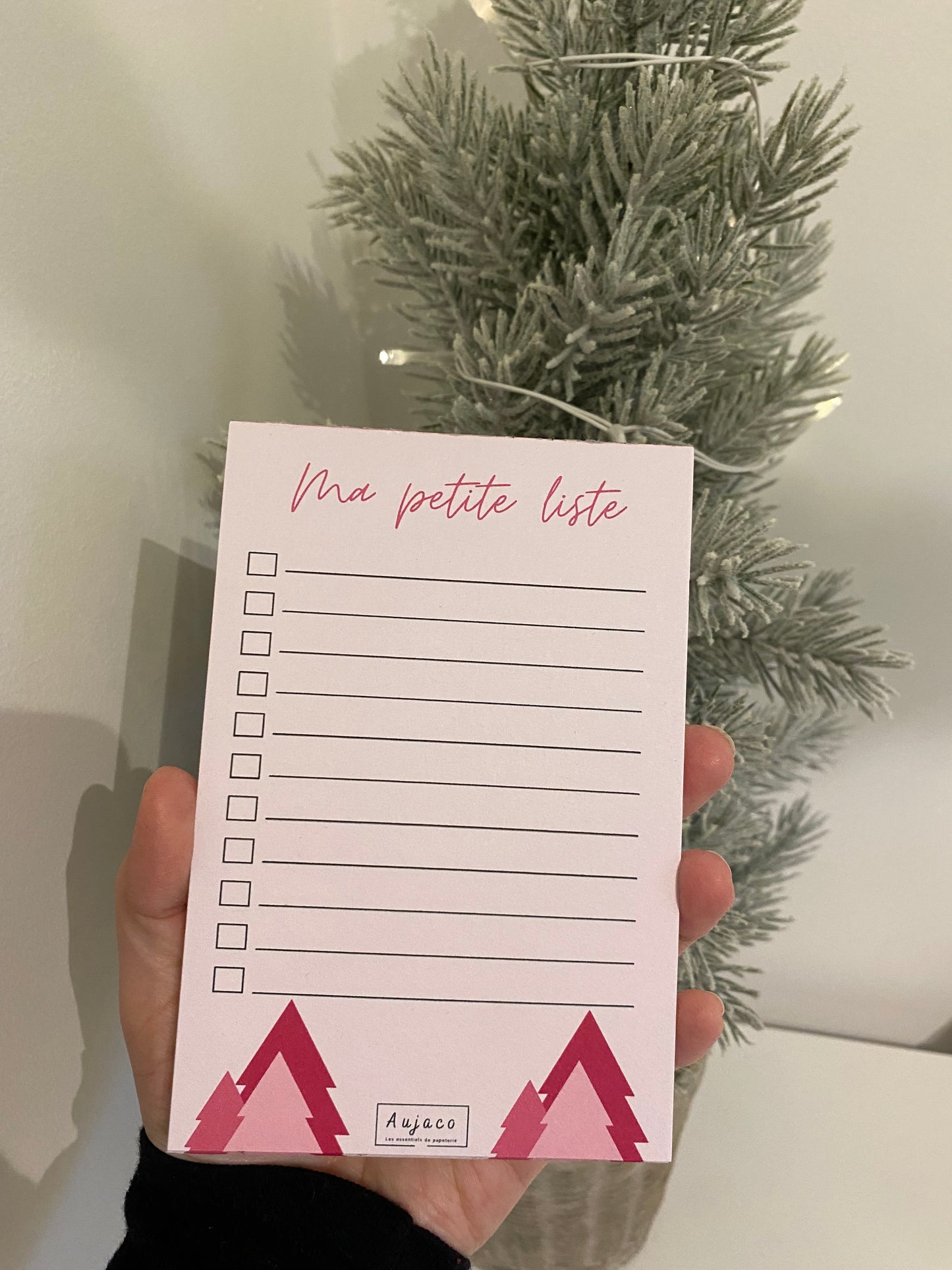 Ma petite liste - Sapins roses