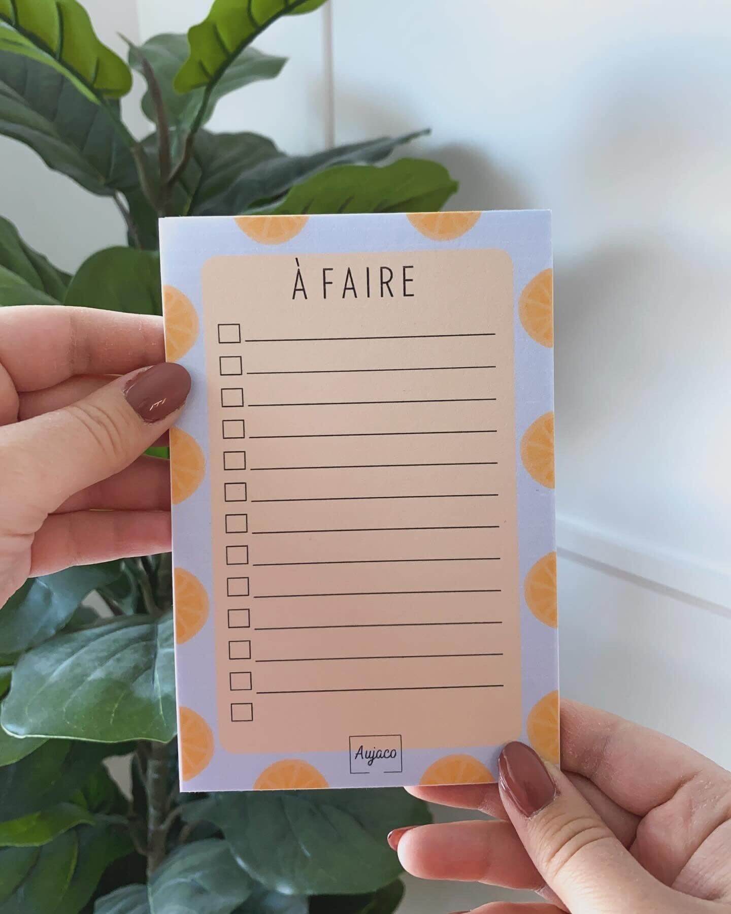 To-Do List Agrumes - Aujaco
