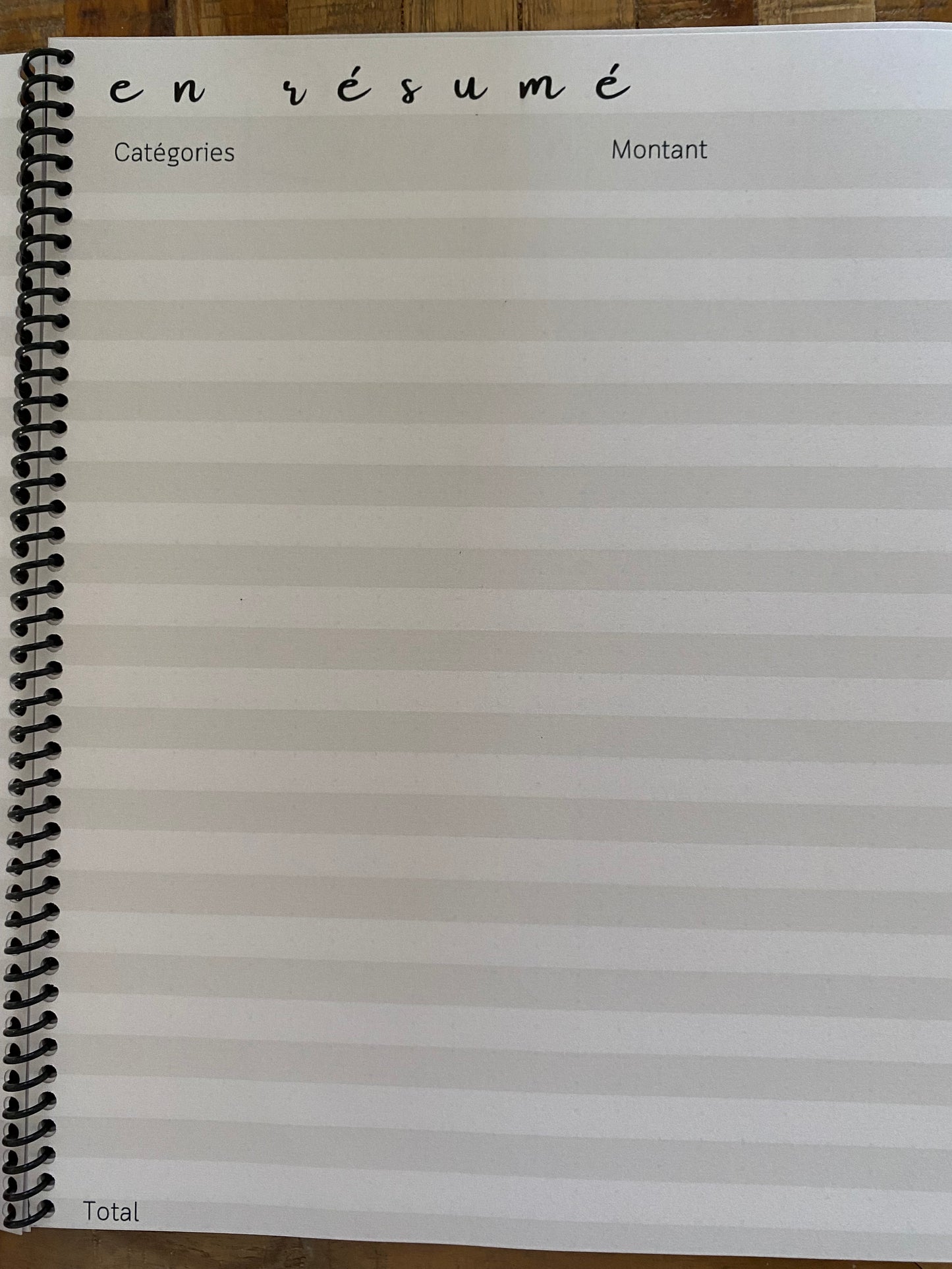 Planificateur financier - Cahier de suivi des finances - Aujaco