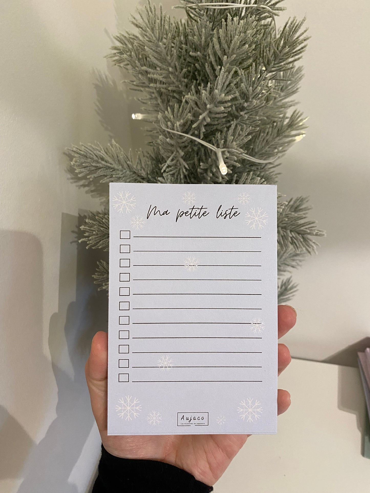 Ma petite liste flocons de neige