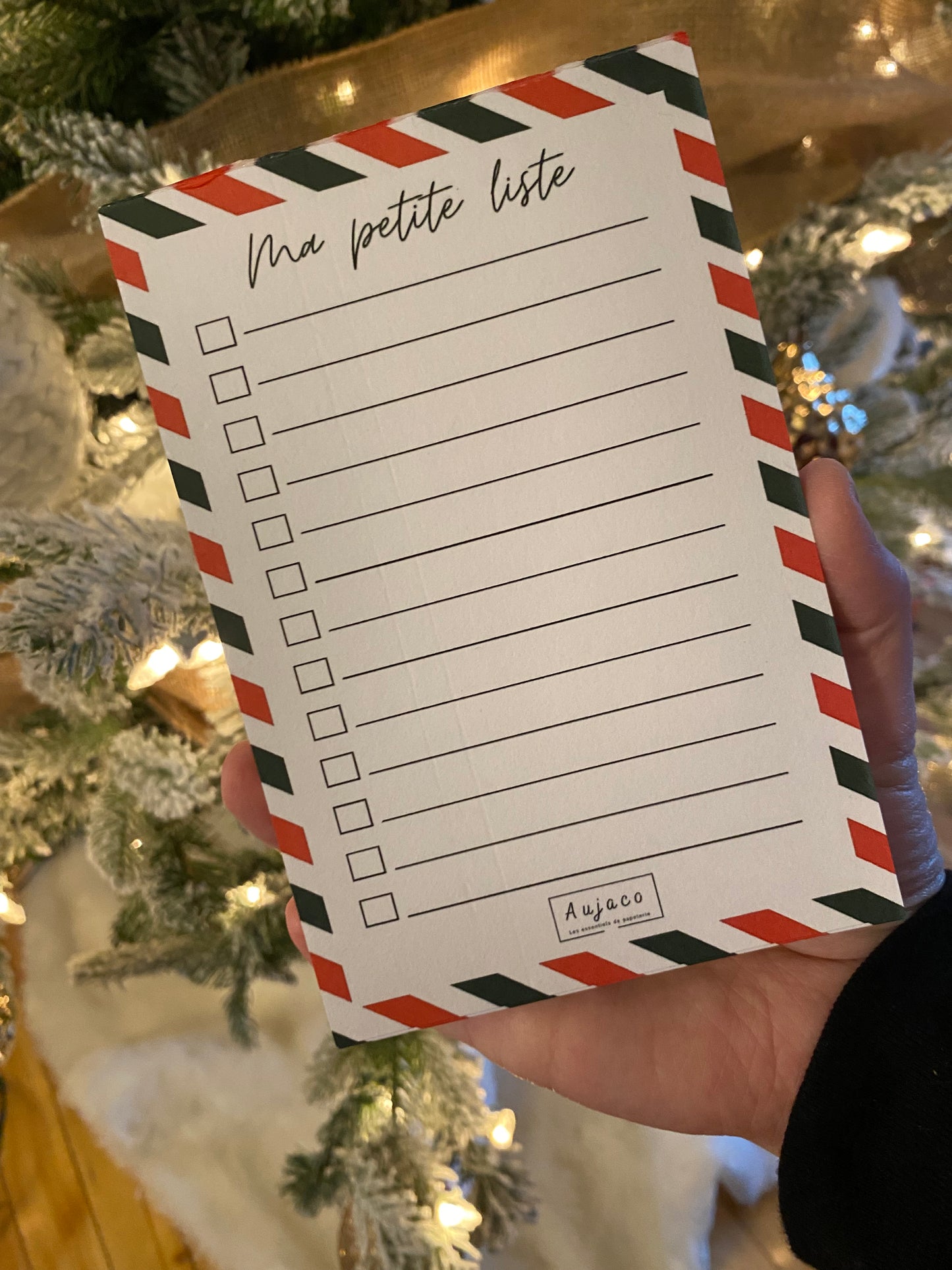 Ma petite liste - Rayures festives