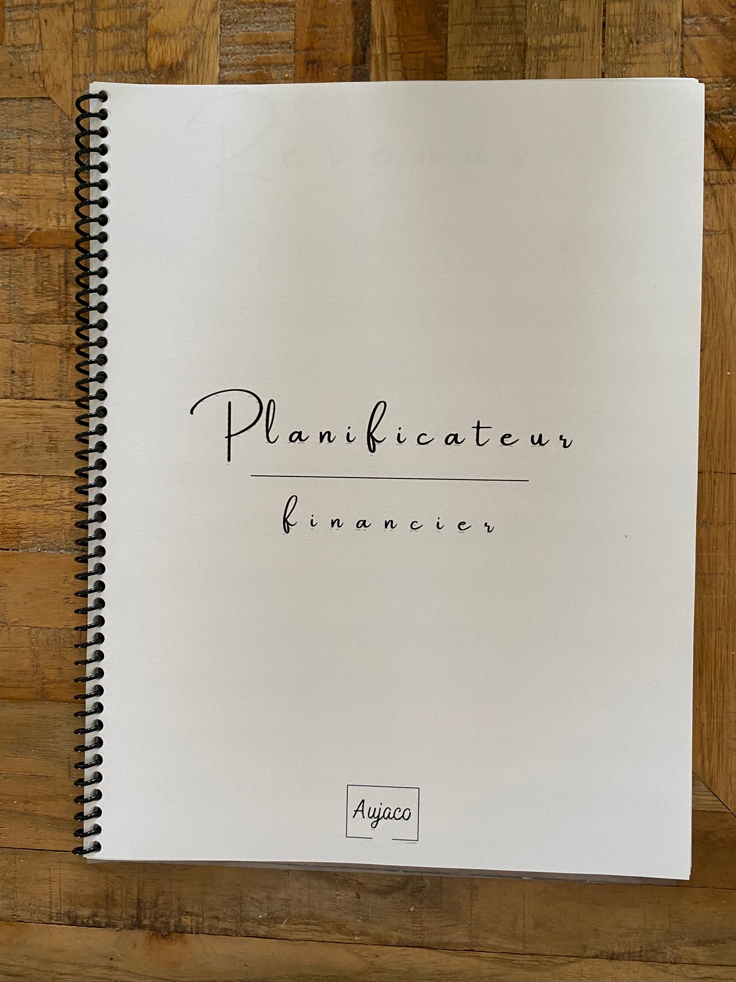 Planificateur financier - Cahier de suivi des finances - Aujaco
