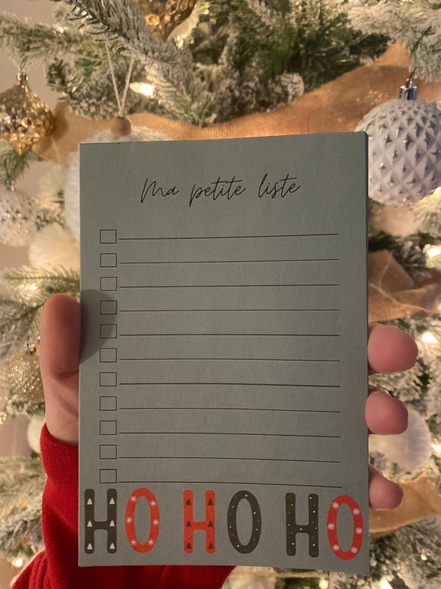 Ma petite liste - HO HO HO verte