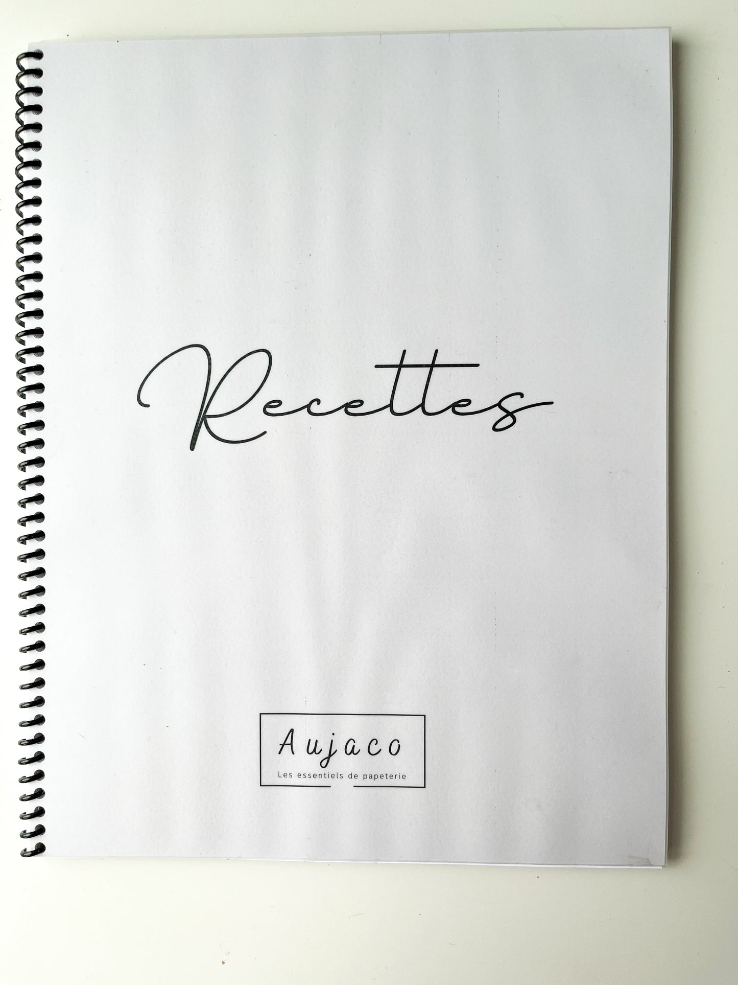 Livre de recettes à remplir - Carnet de cuisine personnalisé pour 80 recettes.