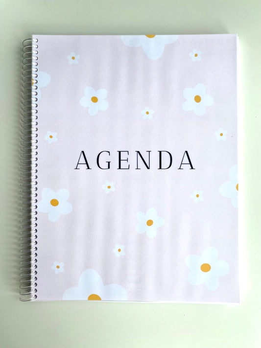 Agenda daté 2025-2026 - Rose et Fleurs Blanches