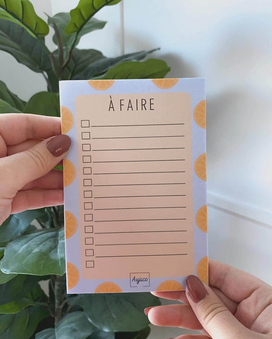 To-Do List Agrumes - Aujaco