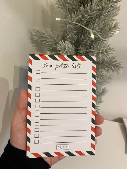 Ma petite liste - Rayures festives